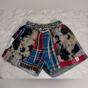 Multicolor Patchwork Shorts